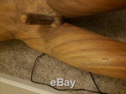 ORIGINAL FOLK ART SHIP FIGUREHEAD Wood CARVED E Unique and beautiful