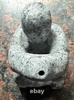 OUTSIDER ART. Stone Sculpture Fisherman Overlooking Ocean READ DESCRIPTION