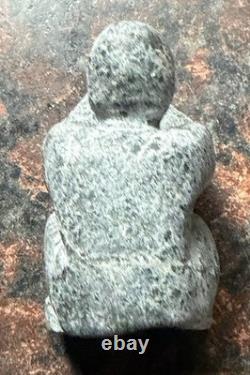 OUTSIDER ART. Stone Sculpture Fisherman Overlooking Ocean READ DESCRIPTION