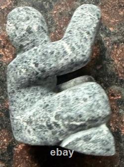 OUTSIDER ART. Stone Sculpture Fisherman Overlooking Ocean READ DESCRIPTION