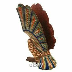 OWL Oaxacan Alebrije Wood Carving Mexican Folk Art Sculpture by Nestor Melchor