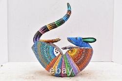 Oaxaca Armadillo Alebrije Wood Carving Mexican Folk Art Reny Fuentes Y Reyna 10