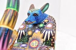 Oaxaca Armadillo Alebrije Wood Carving Mexican Folk Art Reny Fuentes Y Reyna 10