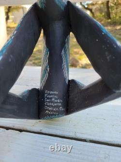 Oaxacan Folk Art Alebrije Wood Carving Cat