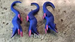 Oaxacan Folk Art Wood Carving Autor Moises Jimenez? Mother Opossum & Babies