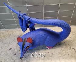 Oaxacan Folk Art Wood Carving Autor Moises Jimenez? Mother Opossum & Babies