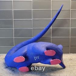 Oaxacan Folk Art Wood Carving Autor Moises Jimenez? Mother Opossum & Babies