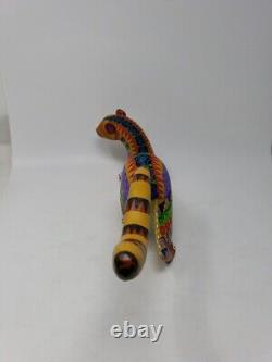 Oaxacan Mexico wood carving by Zeny Fuentes Reyna alebrije Mongoose/Weasel 13