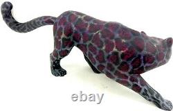 Oaxacan Wood Carving Black Panther Eleazar Morales Mexican Folk Art Alebrije