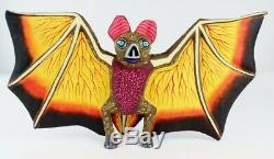 Oaxacan Wood Carving Eleazar Morales Bat Oaxaca Mexican Folk Art Alebrije