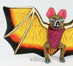 Oaxacan Wood Carving Eleazar Morales Bat Oaxaca Mexican Folk Art Alebrije