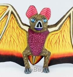 Oaxacan Wood Carving Eleazar Morales Bat Oaxaca Mexican Folk Art Alebrije