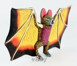 Oaxacan Wood Carving Eleazar Morales Bat Oaxaca Mexican Folk Art Alebrije