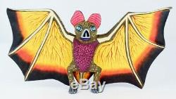 Oaxacan Wood Carving Eleazar Morales Bat Oaxaca Mexican Folk Art Alebrije