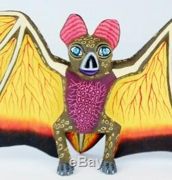 Oaxacan Wood Carving Eleazar Morales Bat Oaxaca Mexican Folk Art Alebrije