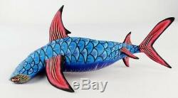 Oaxacan Wood Carving Eleazar Morales Hammerhead Shark Oaxaca Mexican Folk Art