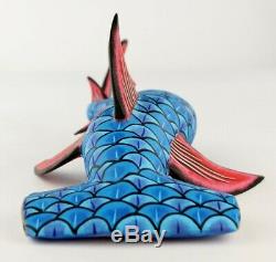 Oaxacan Wood Carving Eleazar Morales Hammerhead Shark Oaxaca Mexican Folk Art