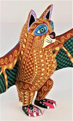 Oaxacan Wood Carving Lauro Ramirez Bat Oaxaca Mexican Folk Art Alebrije Mexico