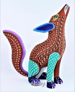 Oaxacan Wood Carving Lauro Ramirez Coyote Oaxaca Mexican Folk Art Alebrije