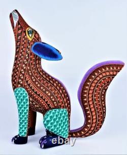 Oaxacan Wood Carving Lauro Ramirez Coyote Oaxaca Mexican Folk Art Alebrije