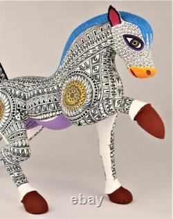 Oaxacan Wood Carving Lauro Ramirez Horse Oaxaca Mexican Folk Art Alebrije Mexico