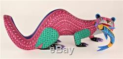 Oaxacan Wood Carving Lauro Ramirez Otter Fish Oaxaca Mexican Folk Art Alebrije