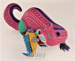 Oaxacan Wood Carving Lauro Ramirez Otter Fish Oaxaca Mexican Folk Art Alebrije