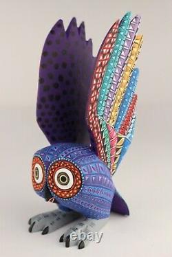 Oaxacan Wood Carving Lauro Ramirez Owl Bird Oaxaca Mexican Folk Art Alebrije