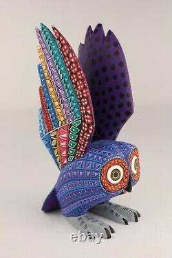 Oaxacan Wood Carving Lauro Ramirez Owl Bird Oaxaca Mexican Folk Art Alebrije