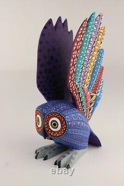 Oaxacan Wood Carving Lauro Ramirez Owl Bird Oaxaca Mexican Folk Art Alebrije