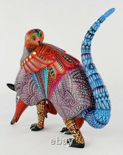 Oaxacan Wood Carving Mario Castellanos Armadillo Oaxaca Mexico Folk Art Alebrije