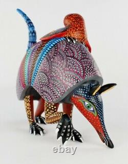 Oaxacan Wood Carving Mario Castellanos Armadillo Oaxaca Mexico Folk Art Alebrije