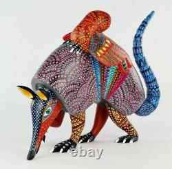 Oaxacan Wood Carving Mario Castellanos Armadillo Oaxaca Mexico Folk Art Alebrije