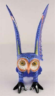 Oaxacan Wood Carving Mario Castellanos Owl Bird Oaxaca Mexico Folk Art Alebrije