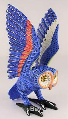 Oaxacan Wood Carving Mario Castellanos Owl Bird Oaxaca Mexico Folk Art Alebrije