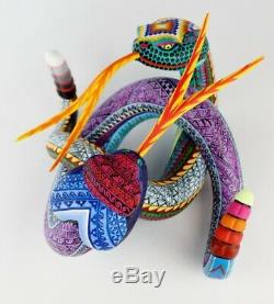 Oaxacan Wood Carving Mario Castellanos Snakes Oaxaca Mexican Folk Art Alebrije