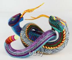 Oaxacan Wood Carving Mario Castellanos Snakes Oaxaca Mexican Folk Art Alebrije