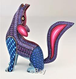 Oaxacan Wood Carving Melchor Howling Coyote Oaxaca Mexican Folk Art Alebrije