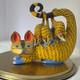 Oaxacan Wood-carved Alebrije Depicting A Possum With Three Babies