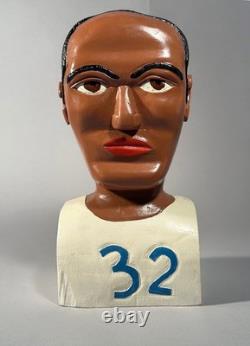 Oj Simpson Buffalo Bills Football Folk Art Carved Bust Oj Simpson Buffalo Bills Football Folk Art Carved Bust
