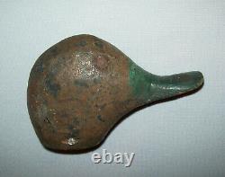 Old Antique Vtg 1900s Group of 6 Folk Art Carved Duck Decoy Heads Original Paint