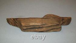 Old Antique Vtg 19th C 1800s Small Folk Art Carved Wooden Duck or Bird Figure