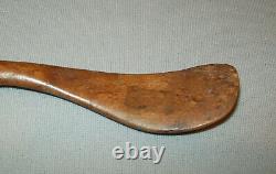 Old Antique Vtg 19th C 1800s Small Folk Art Carved Wooden Paddle Tool Whats it