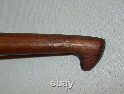 Old Antique Vtg Ca 1800s Folk Art Hand Carved Cherry Wooden Treen Scoop Ladle