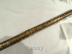 Old Irish Shillelagh Style Carved Folk Art Walking Stick Cane