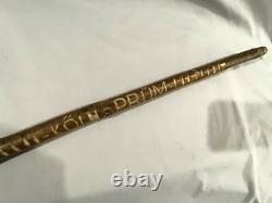 Old Irish Shillelagh Style Carved Folk Art Walking Stick Cane