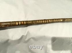 Old Irish Shillelagh Style Carved Folk Art Walking Stick Cane