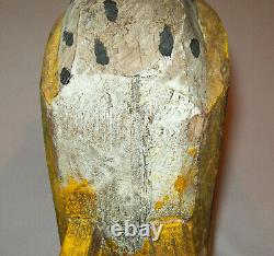 Old Vtg Ca 1960s Folk Art Carved Wooded Chicken Wood Figure Great Original Paint