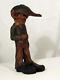 One-of-a-kind Vintage Folk Art Hand-carved Nutcracker Man/boy With Hat Coat 12