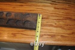 Original Antique Early Folk Art Carved Wood Candy Mold (Bird) Primitive Heavy